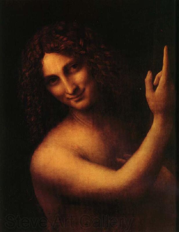 LEONARDO da Vinci Saint jean-Baptiste Spain oil painting art